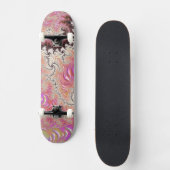 Funky Roze Fractal Persoonlijk Skateboard (Voorkant)