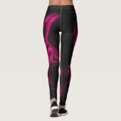 Funky Roze Lijnen Leggings (Achterkant)