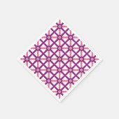 Funky Roze & Paarse Patroon Servetten (Hoek)