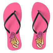 Funky Roze Roze Aloha Strand Teenslippers (Voetbed)