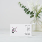 Funky Roze Visitekaartjes (Staand voorkant)