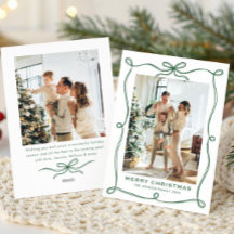 Funky Salie Groene Kerst Boog Lint 2 Foto