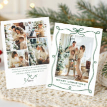 Funky Saliegroene Kerst Boog Lint 5 Foto