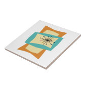 Funky samengeperste rechthoeken Mid Century Modern Tegeltje (Zijkant)