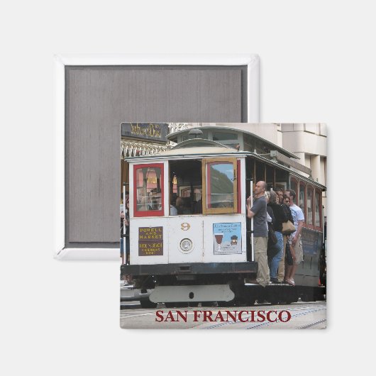 Funky San Francisco magneet! Magneet (Voorkant / Achterkant)