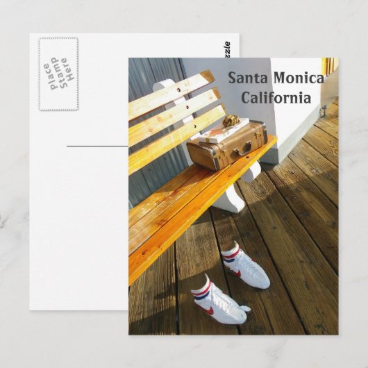 Funky Santa Monica Briefkaart! Briefkaart (Voorkant / Achterkant)