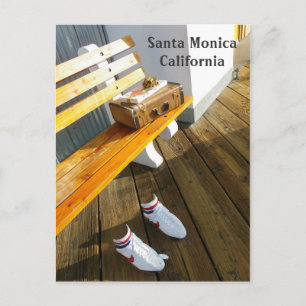 Funky Santa Monica Briefkaart! Briefkaart