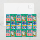 Funky Sardine Portugal Briefkaart (Voorkant / Achterkant)