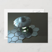 Funky Saucer 2 Briefkaart (Voorkant / Achterkant)