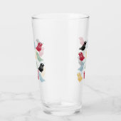 Funky Scandi Birds Mid Century Modern Glas (Rechts)
