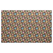 Funky Scary Halloween Donuts Pattern Fabric Stof (Fat Quarter)