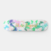 Funky Schaats tropische palmbladeren skateboard (Horizontaal)