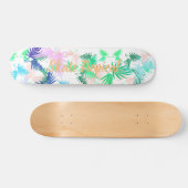 Funky Schaats tropische palmbladeren skateboard (Horizontaal)