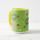 Funky Schattige Dark Sweet Dood en Snoep! Mok (Voorkant links)