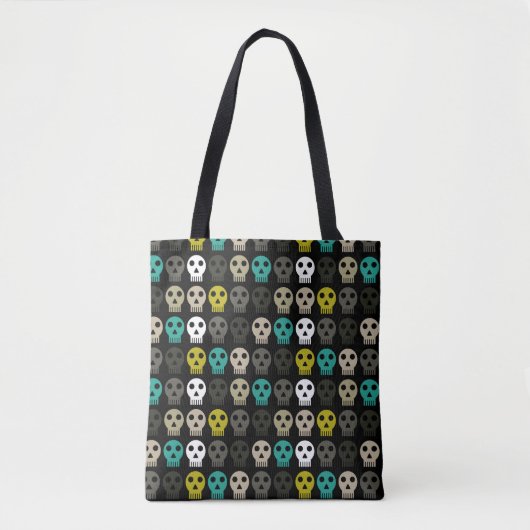 Funky schedel tote bag (Voorkant)