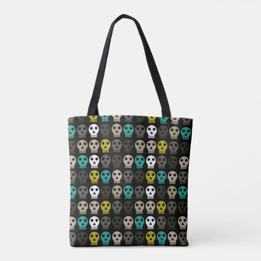 Funky schedel tote bag (Achterkant)
