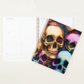 Funky Schedelpatroon | Randstedelijke Gotische Kan Planner (Display)