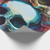 Funky Schedels Cadeaupapier (Hoek)