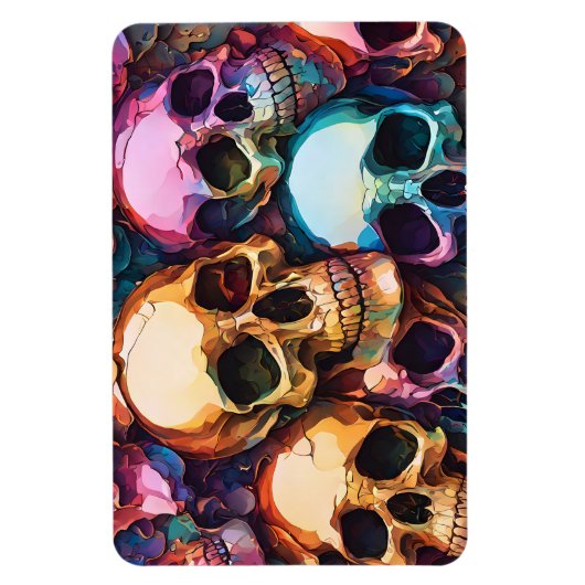 Funky Schedels Magneet (Verticaal)