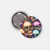 Funky Schedels Magneet (Voorkant / Achterkant)
