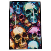 Funky Schedels Medium Cadeauzakje (Voorkant)