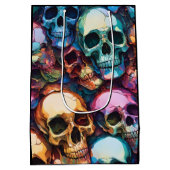Funky Schedels Medium Cadeauzakje (Achterkant)