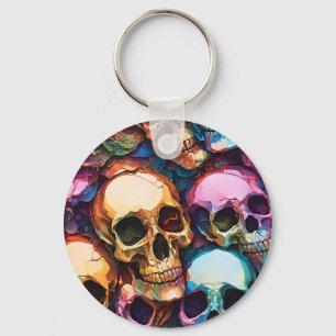 Funky Schedels Sleutelhanger