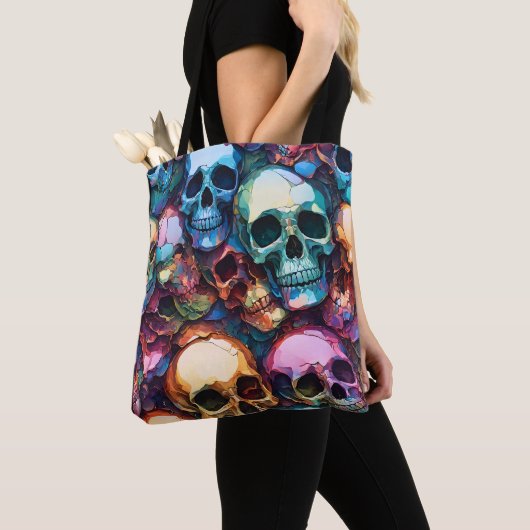 Funky Schedels Tote Bag (Dichtbij)