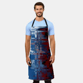 Funky Schorten Abstact Art Schort (Gedragen)