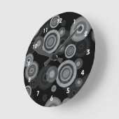 Funky Scribble Circles Ronde Klok (Hoek)