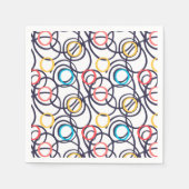 Funky Scribged Doodles Servet (Voorkant)