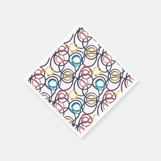 Funky Scribged Doodles Servet (Hoek)