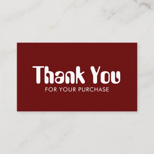 Funky Script Chic Wine Order Dank u minimale QR Visitekaartje (Voorkant)