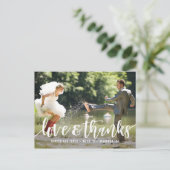 Funky Script Hartelijk dank voor Briefkaarten (Staand voorkant)