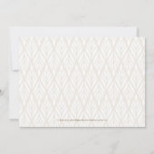 Funky Script Modern Save The Date Kaart (Achterkant)