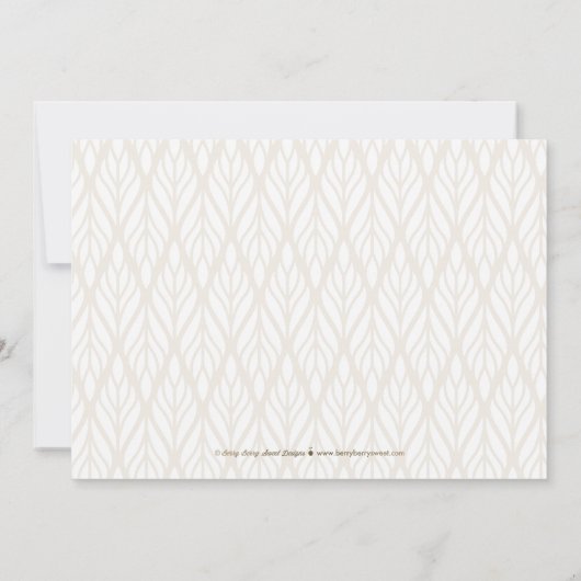 Funky Script Modern Save The Date Kaart (Achterkant)