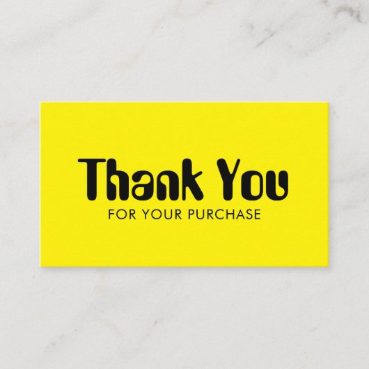 Funky Script vet orde dank u minimale QR-code Visitekaartje (Voorkant)