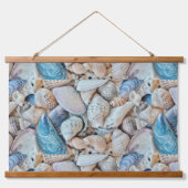 Funky Sea Shells Holiday Seaside Pattern Hangend Wandkleed (Voorkant)