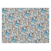 Funky Sea Shells Holiday Seaside Pattern Tafelkleed (Voorkant (Horizontaal))