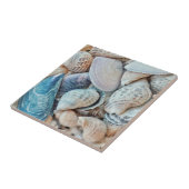 Funky Sea Shells Holiday Seaside Tegeltje (Zijkant)