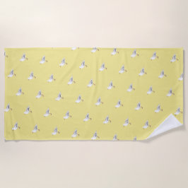 Funky Seagulls Pattern Beach Towel Strandlaken