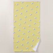 Funky Seagulls Pattern Beach Towel Strandlaken (Voorkant)