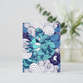 Funky Seashell Pattern Briefkaart (Staand voorkant)