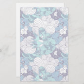 Funky Seashell Pattern Briefpapier (Voorkant / Achterkant)