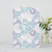 Funky Seashell Pattern Briefpapier (Staand voorkant)