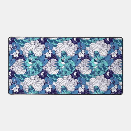 Funky Seashell Pattern Bureaumat (Voorkant)