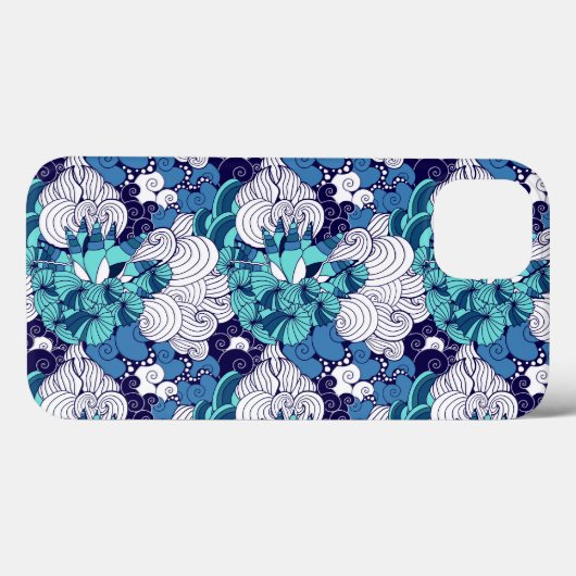 Funky Seashell Pattern Case-Mate iPhone Case (Achterkant (horizontaal))