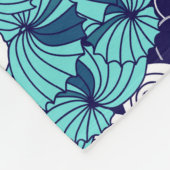 Funky Seashell Pattern Fleece Deken (Hoek)