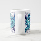 Funky Seashell Pattern Grote Koffiekop (Achterkant)