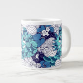 Funky Seashell Pattern Grote Koffiekop (Voorkant rechts)